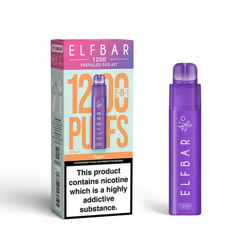 Elf Bar 1200 2-in-1 Prefilled Pod Vape Kit - Image 6